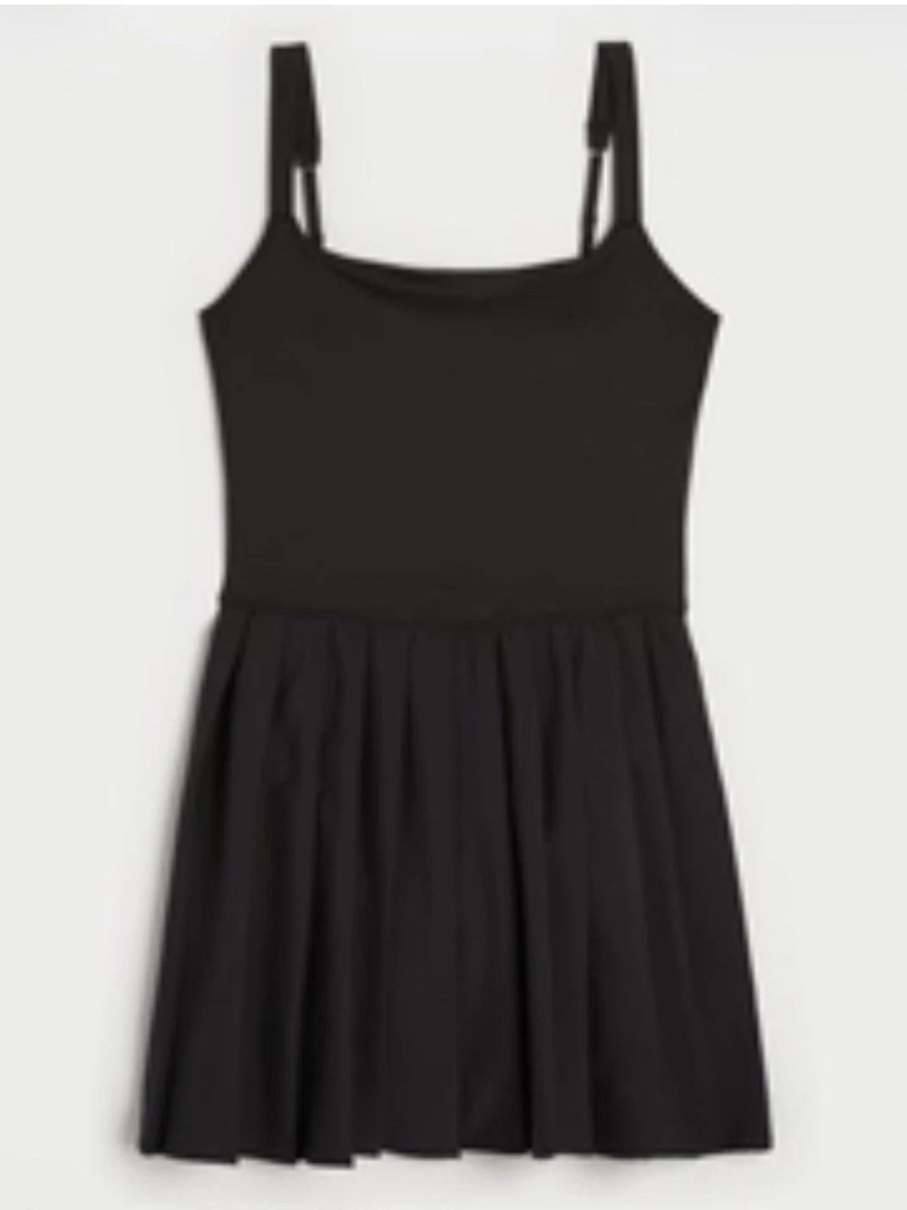 New Gilly Hicks Active Tennis Dress Easy Access Shorts Black M Pleated Pockets